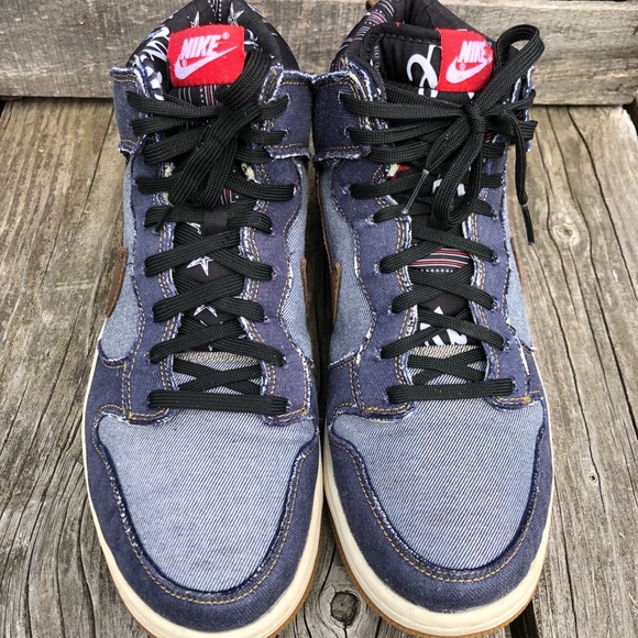 RARE! Nike Craft Dunk Denim High Tops! EUC! - Picture 3 of 8